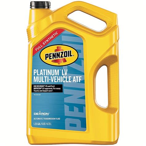 pennzoil platinum lv multi vehicle atf compatibility|pennzoil transmission fluid application chart.